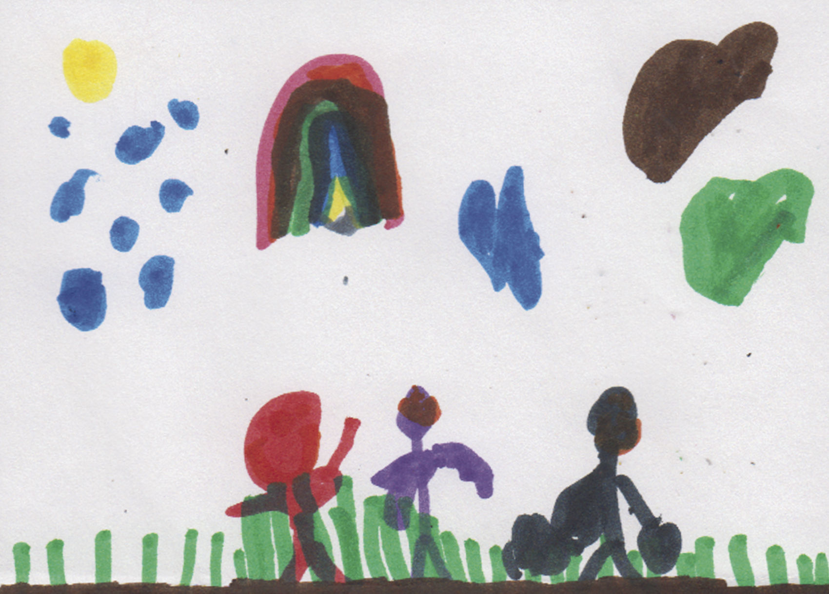 Kids' weather drawings: Sept 1